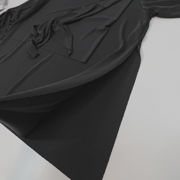 COS Top Womens 10 Black Tiered Tunic Minimalist Corporate Goth Career - Picture 16 of 16